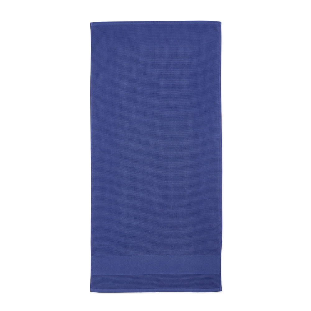 Serviette à personnaliser coton recyclé 500g Botticelli L Bleu marine
